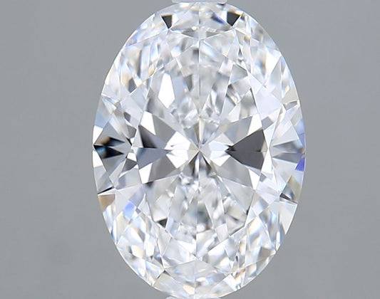 2 Carat OVAL D VVS2 EXCELLENT Lab Diamond