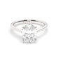 White Gold Oval Solitaire Engagement Ring