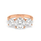 Rose Gold Trinity Engagement Ring